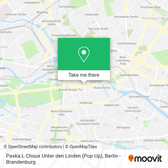 Paska.L Choux Unter den Linden (Pop-Up) map