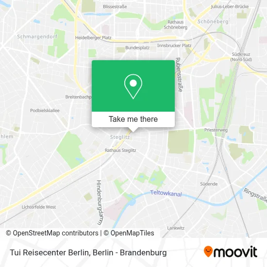 Tui Reisecenter Berlin map