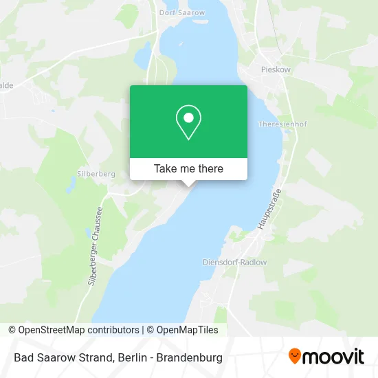 Bad Saarow Strand map
