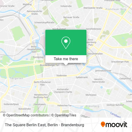The Square Berlin East map