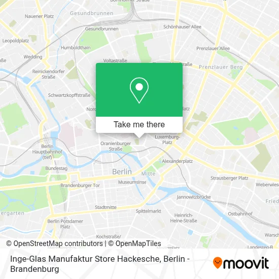 Inge-Glas Manufaktur Store Hackesche map