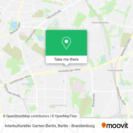 Interkultureller Garten Berlin map