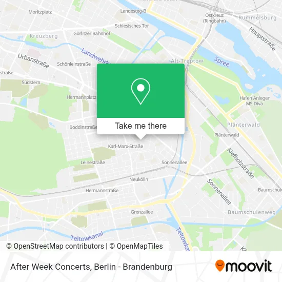 After Week Concerts map