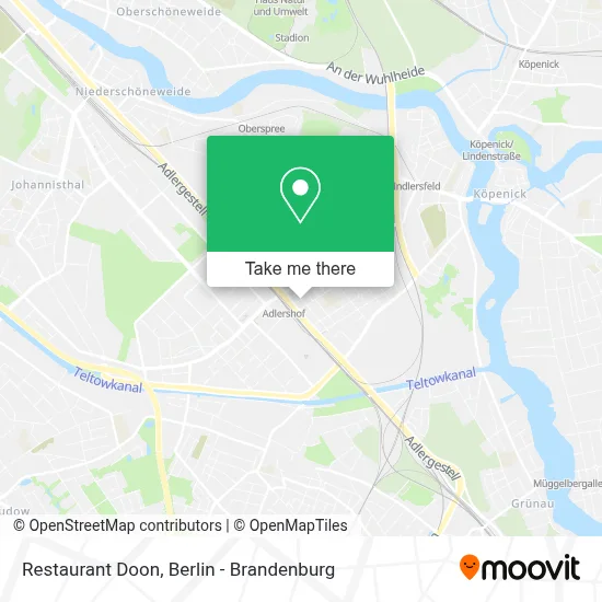 Restaurant Doon map