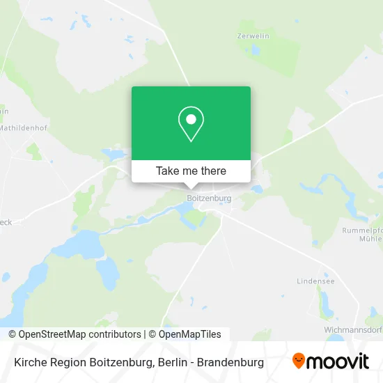 Kirche Region Boitzenburg map