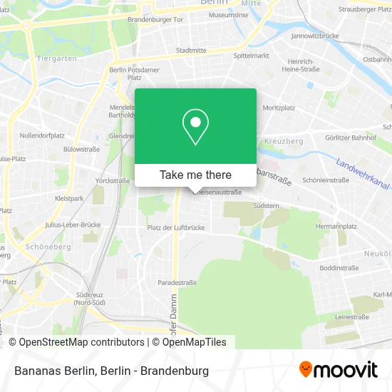 Bananas Berlin map