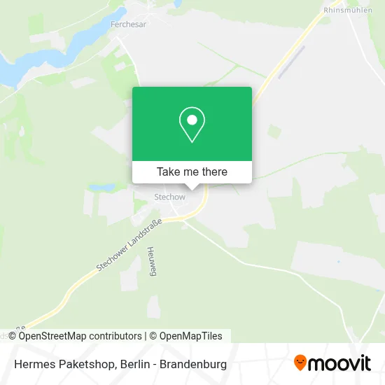Hermes Paketshop map