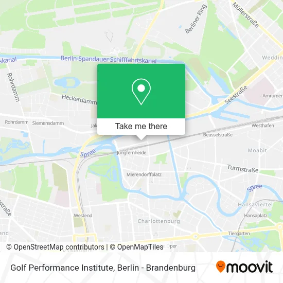 Golf Performance Institute map
