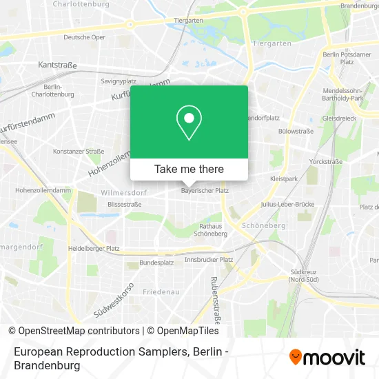 European Reproduction Samplers map