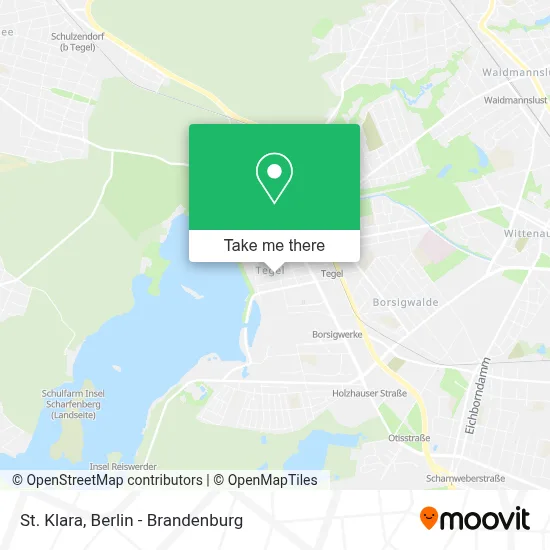 St. Klara map
