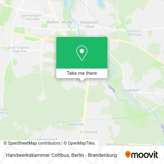 Handwerkskammer Cottbus map
