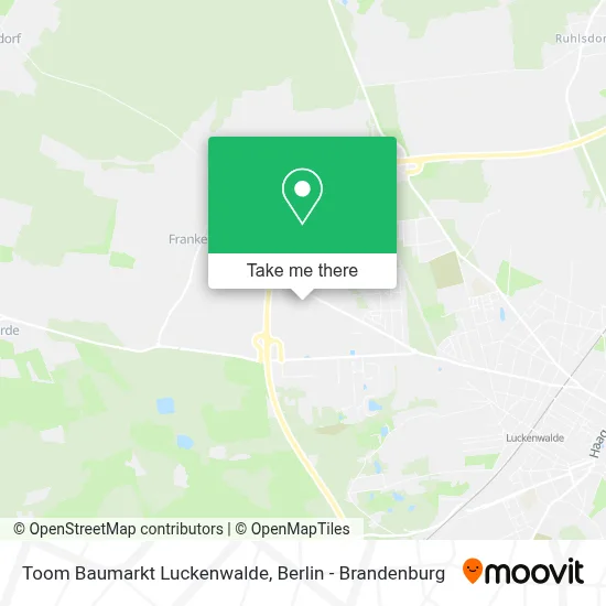 Toom Baumarkt Luckenwalde map