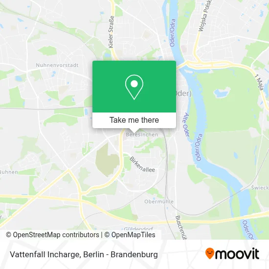 Vattenfall Incharge map