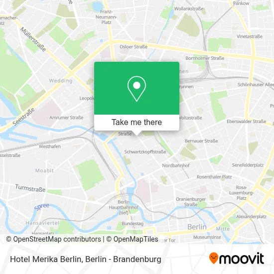 Hotel Merika Berlin map