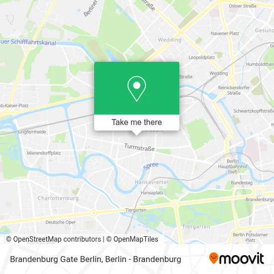 Brandenburg Gate Berlin map