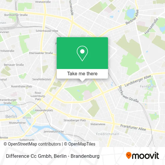 Difference Cc Gmbh map