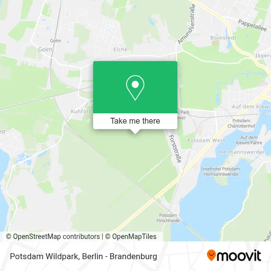 Potsdam Wildpark map