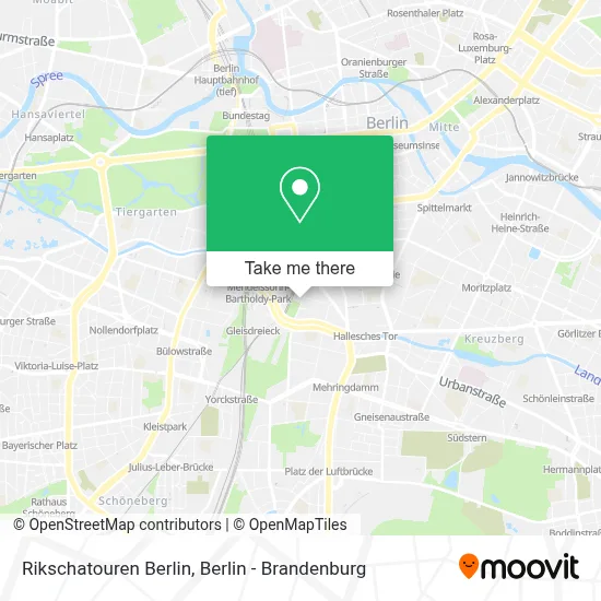 Rikschatouren Berlin map