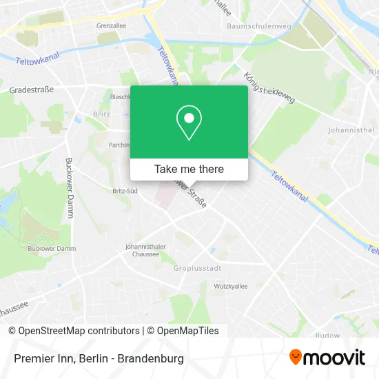 Premier Inn map