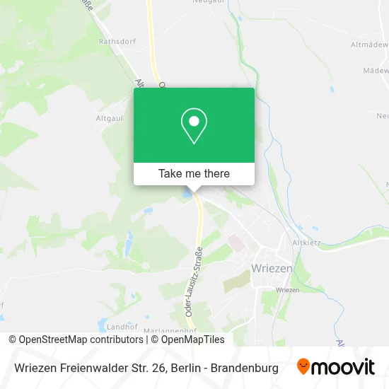 Wriezen Freienwalder Str. 26 map