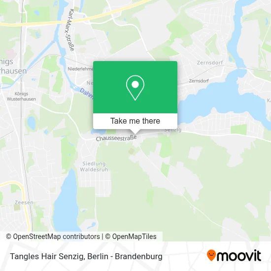 Tangles Hair Senzig map