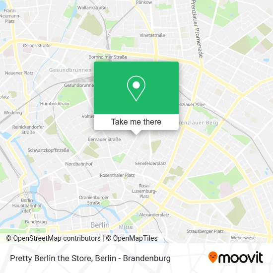 Pretty Berlin the Store map