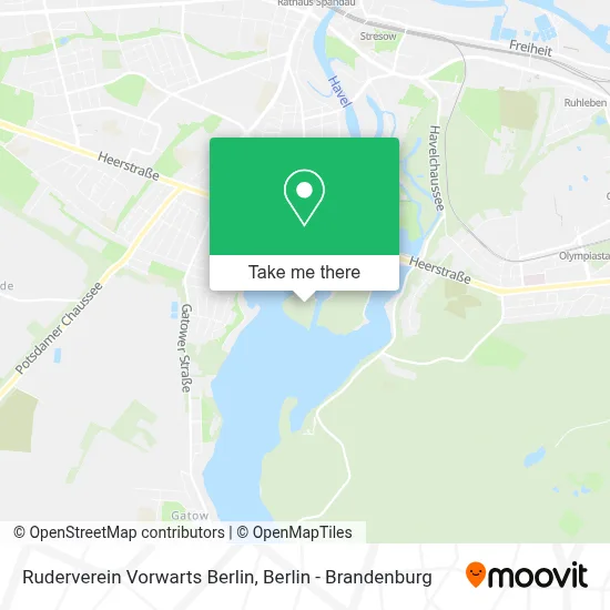 Ruderverein Vorwarts Berlin map