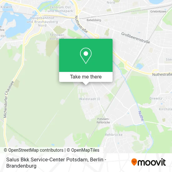 Salus Bkk Service-Center Potsdam map