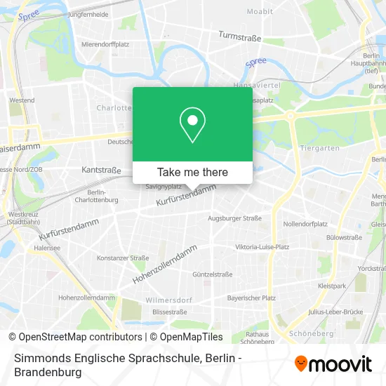 Simmonds Englische Sprachschule map