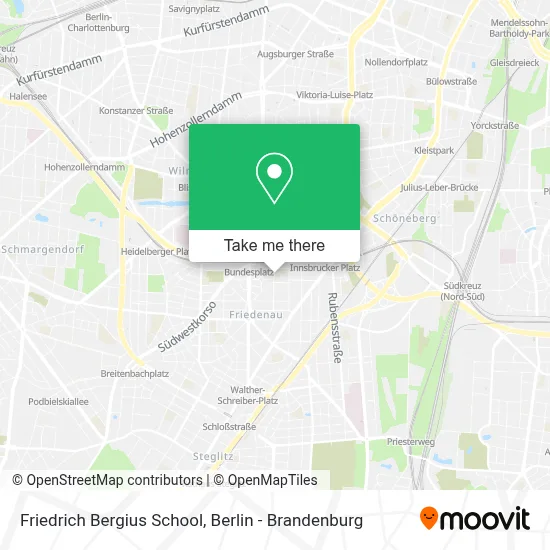 Friedrich Bergius School map
