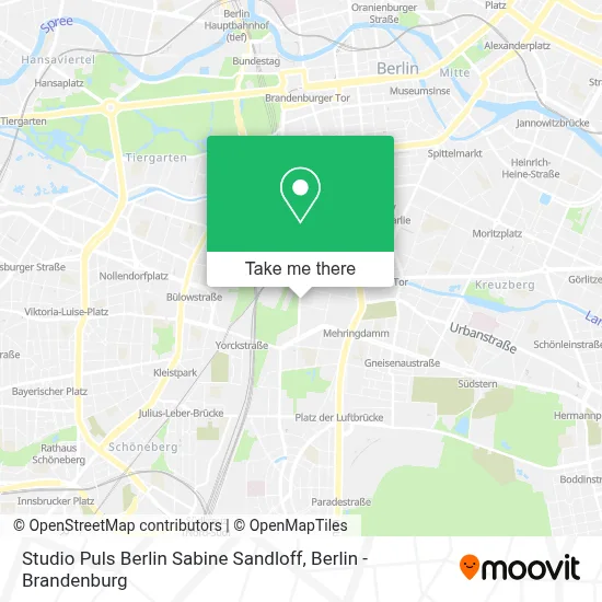 Studio Puls Berlin Sabine Sandloff map