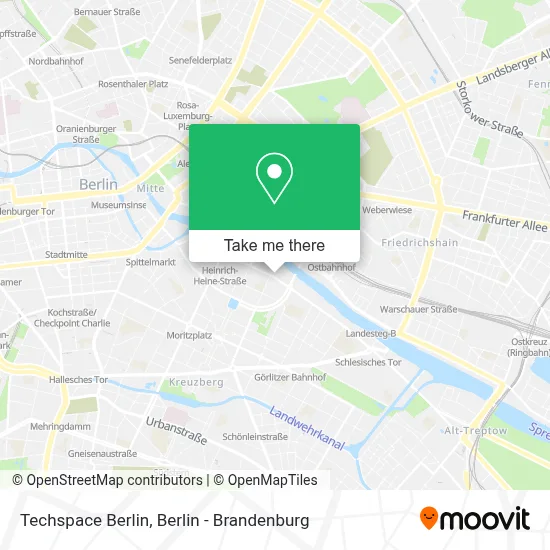 Techspace Berlin map