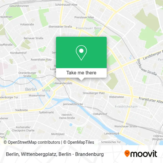 Berlin, Wittenbergplatz map