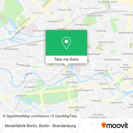 Modefabrik Berlin map