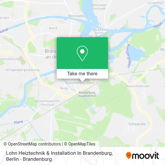 Lohn Heiztechnik & Installation In Brandenburg map