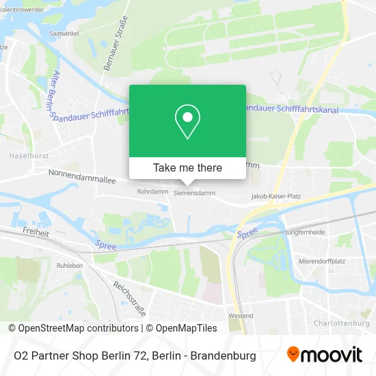 O2 Partner Shop Berlin 72 map