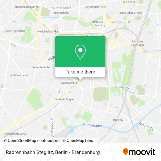 Radrennbahn Steglitz map