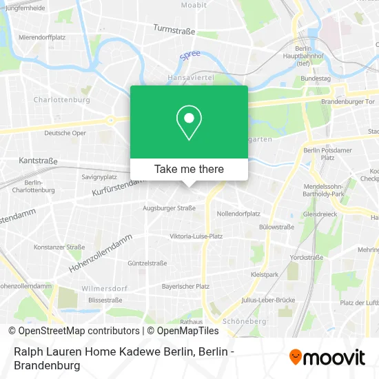 Ralph Lauren Home Kadewe Berlin map