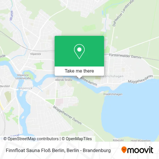 Finnfloat Sauna Floß Berlin map