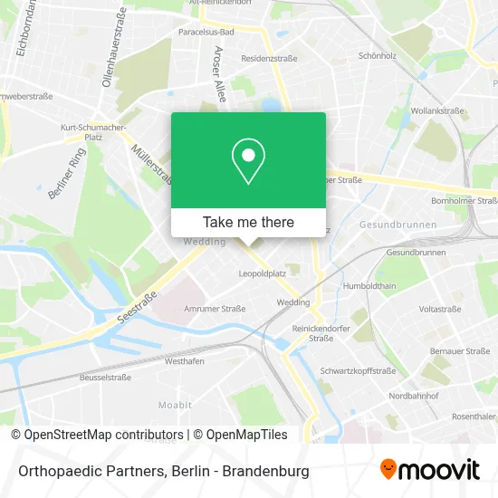 Orthopaedic Partners map