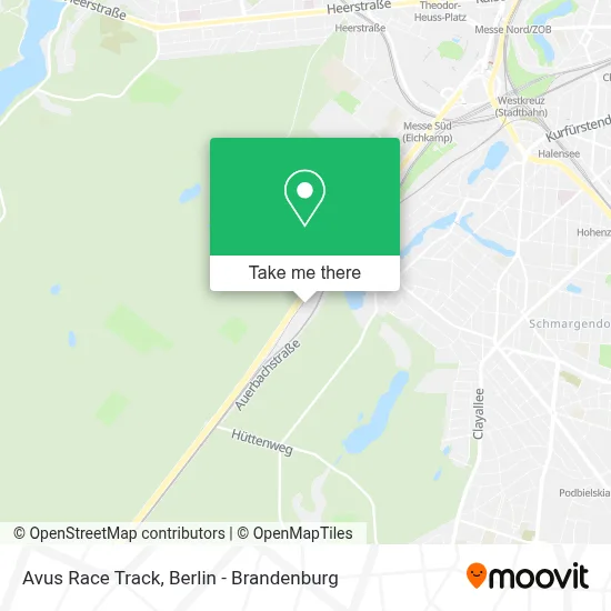 Avus Race Track map