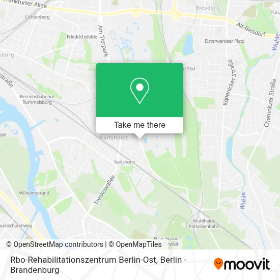 Rbo-Rehabilitationszentrum Berlin-Ost map