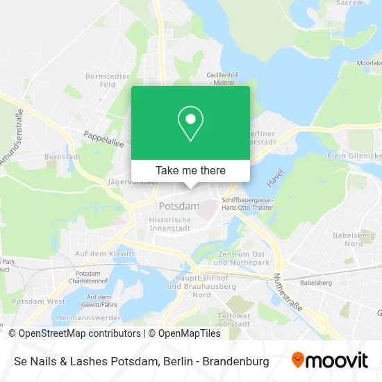 Se Nails & Lashes Potsdam map