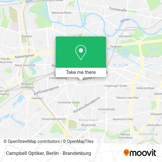 Campbell Optiker map