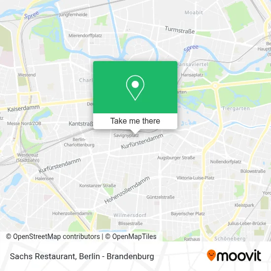 Restaurant Sachs map
