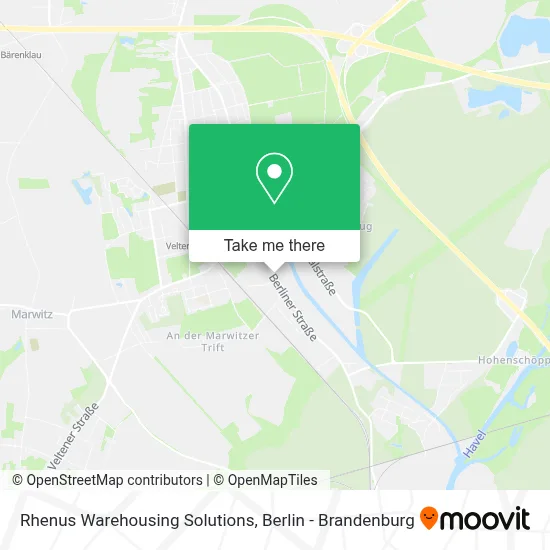 Rhenus Warehousing Solutions map
