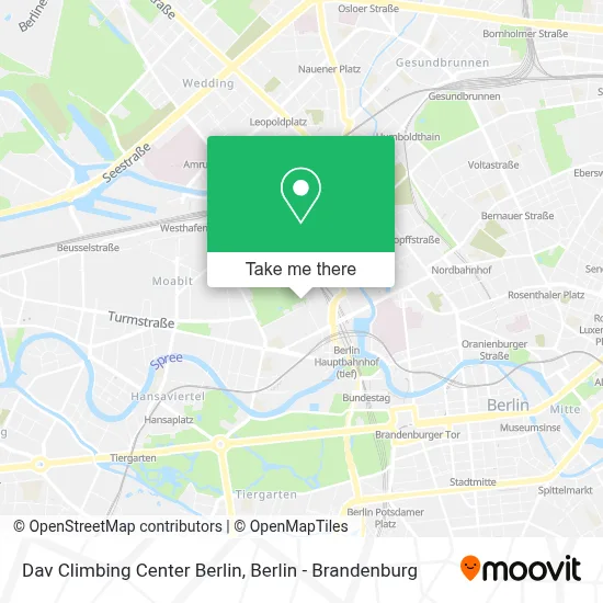 Dav Climbing Center Berlin map