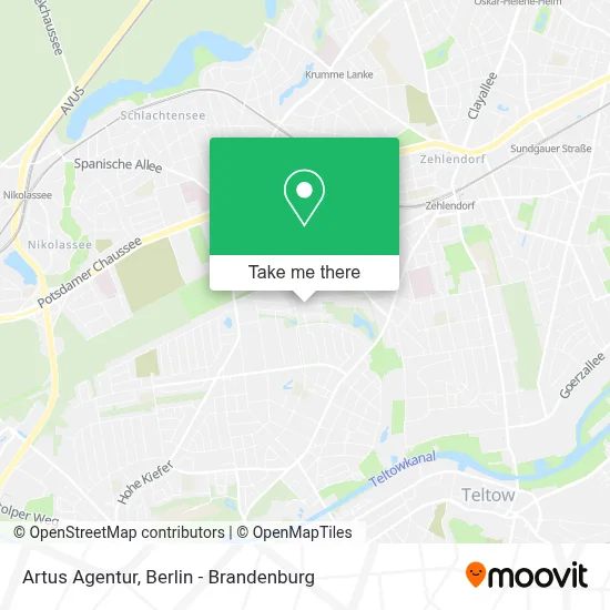 Artus Agentur map