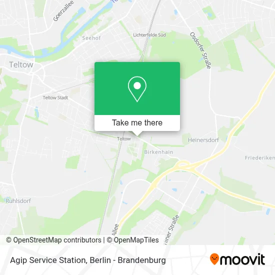 Agip Service Station map