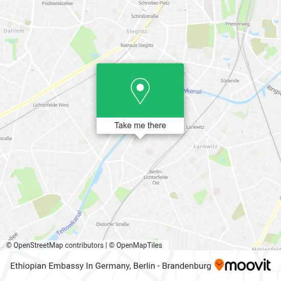Ethiopian Embassy In Germany map